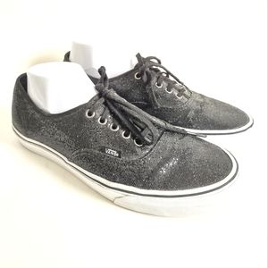 Vans Off The Wall Mens Sz 10 / Women Size 11.5 Black Sequins Skate Shoes (TB4R)